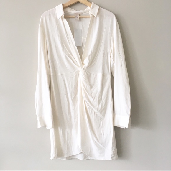 H&M White Twist Front Dress - Picture 5 of 8